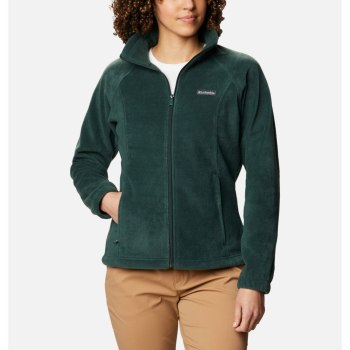 Columbia Benton Springs Full Zip Fleece Petite, Chamarras Verdes Para Mujer | 769452-LPN